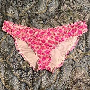 Victoria Secret Ruffle Bikini Bottom w Ruched Back